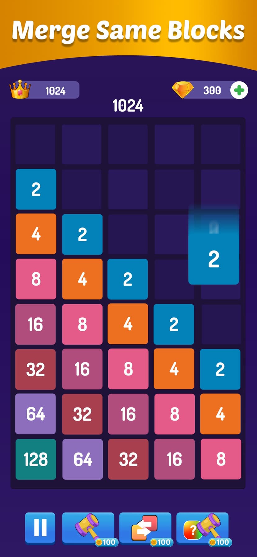 Match the Number - 2048 Game screenshot 3 - screenshot