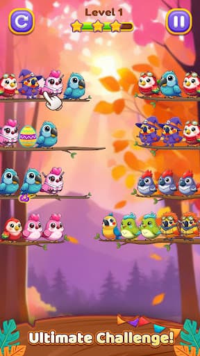 Bird Sort 3: Color Puzzle screenshot 8 - screenshot