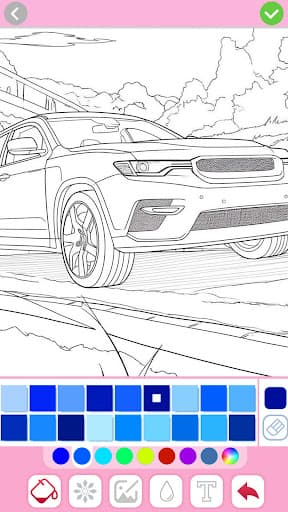 Car coloring games - Color car screenshot 1 - screenshot
