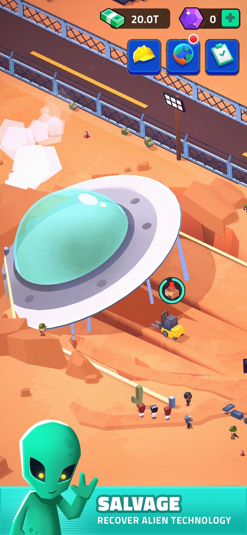 Idle Area 51 screenshot 1 - screenshot
