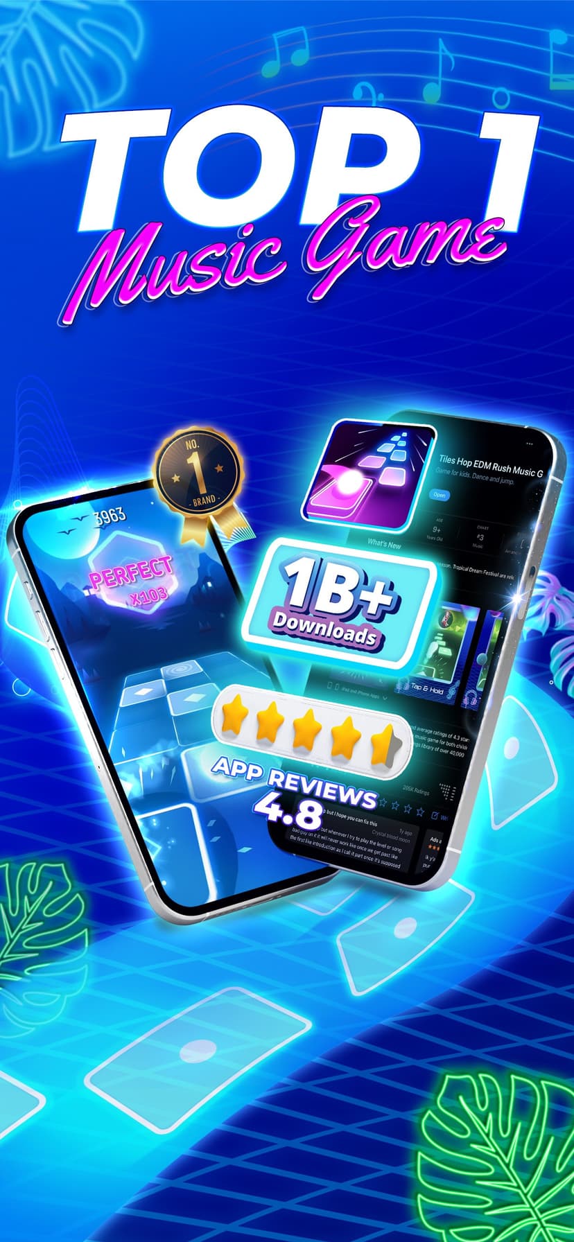 Tiles Hop EDM Rush Music Game screenshot 1 - screenshot