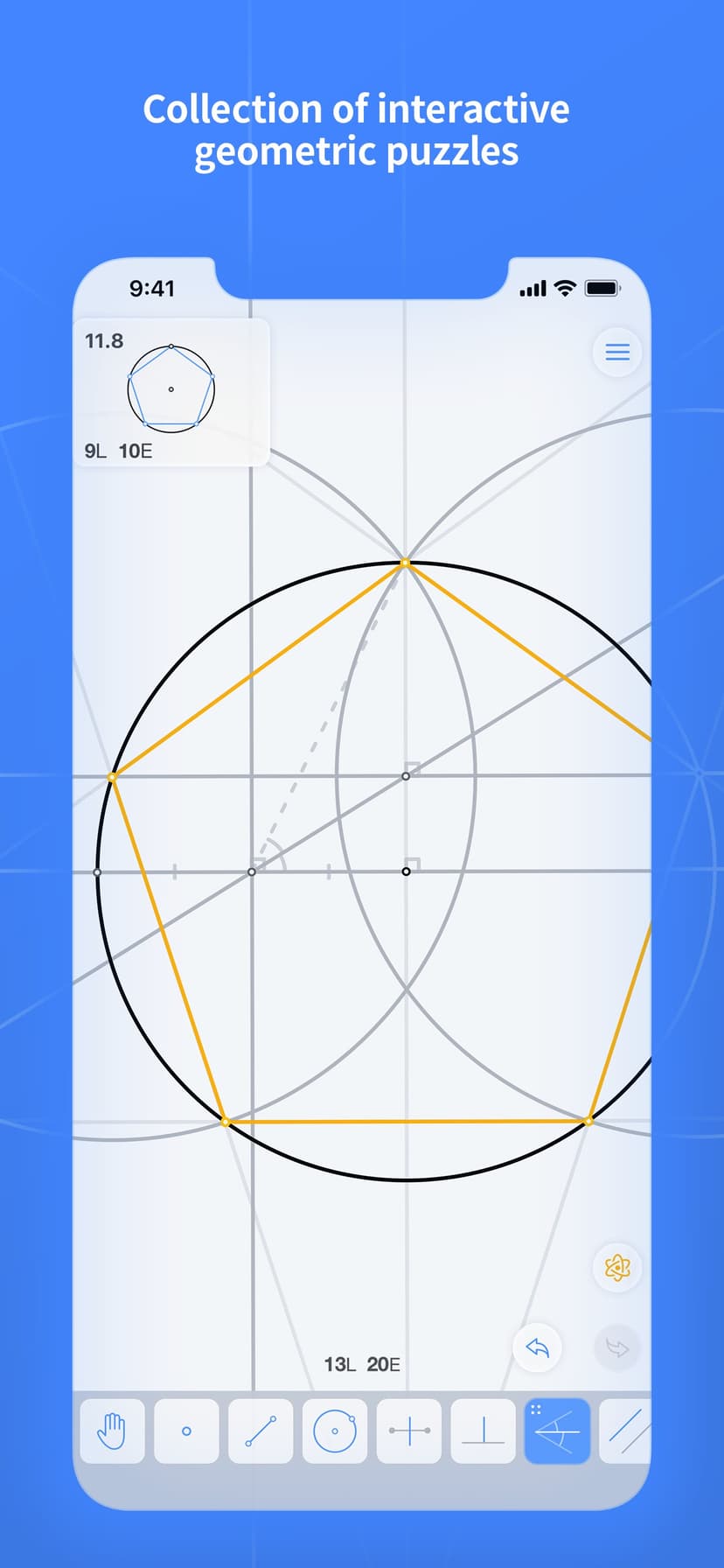 Euclidea screenshot 1 - screenshot