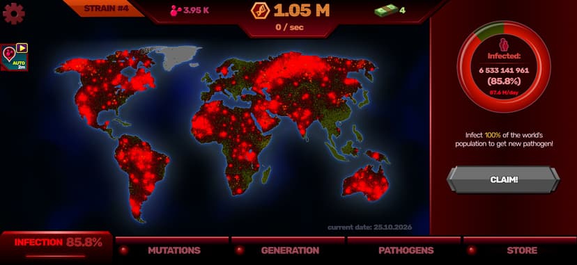Patient Zero: Virus game screenshot 2 - screenshot