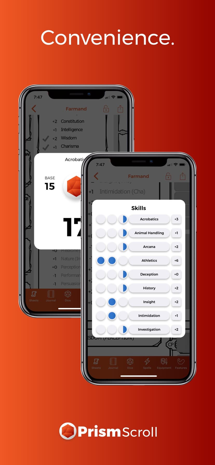 PrismScroll - Character Sheet screenshot 6 - screenshot