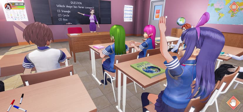 Anime School Girl Love Life 3D screenshot 6 - screenshot