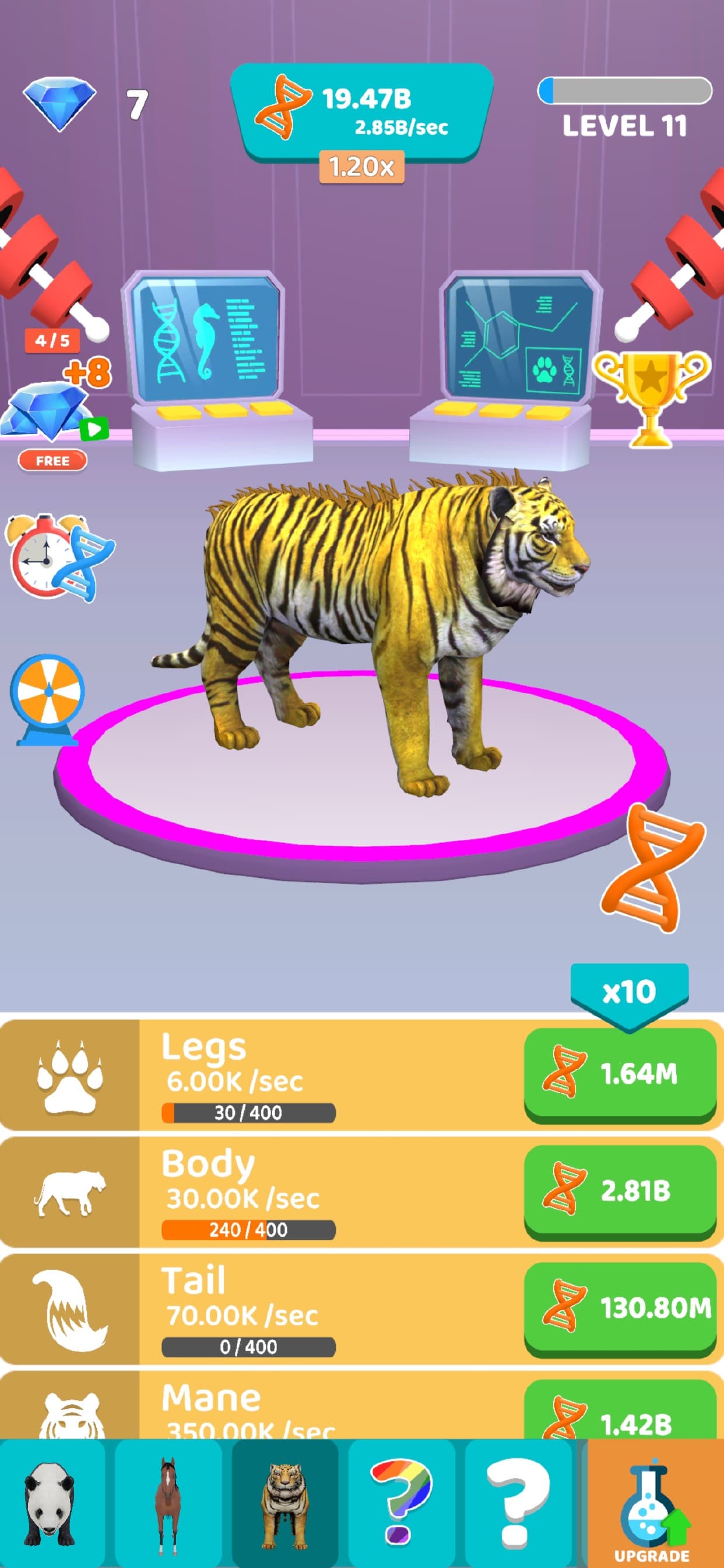 Idle Animal Evolution screenshot 3 - screenshot
