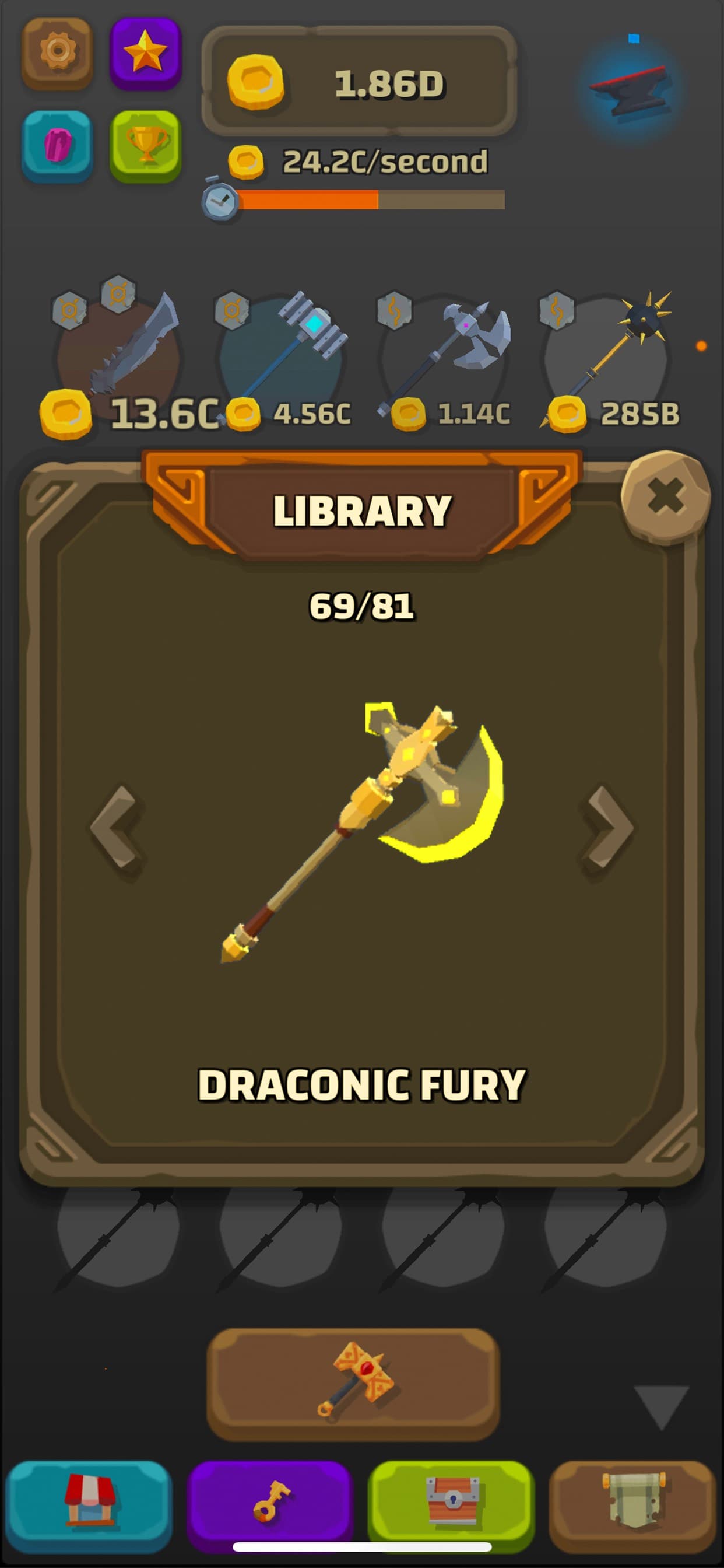 Blacksmith - Merge Idle RPG screenshot 6 - screenshot