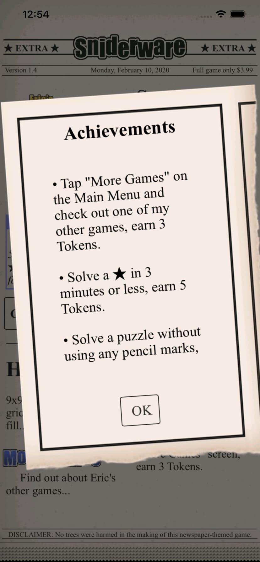 Eric's Sudoku –Classic Puzzles screenshot 5 - screenshot