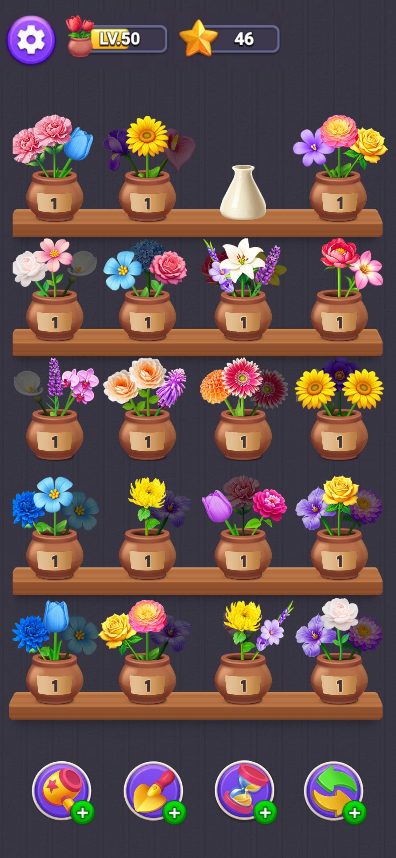 Flower Merge - Blossom Games screenshot 2 - screenshot