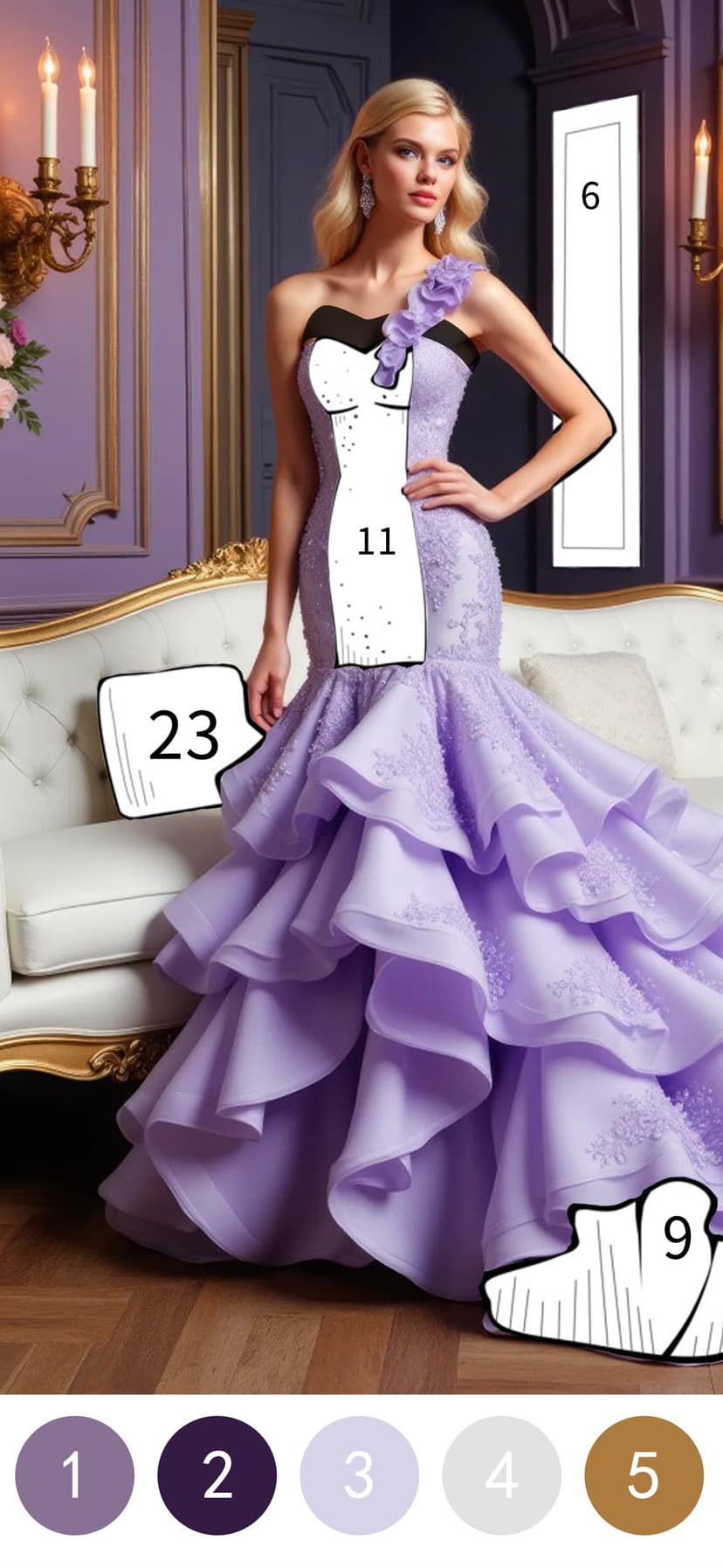 Princess Dress Coloring Book screenshot 6 - screenshot