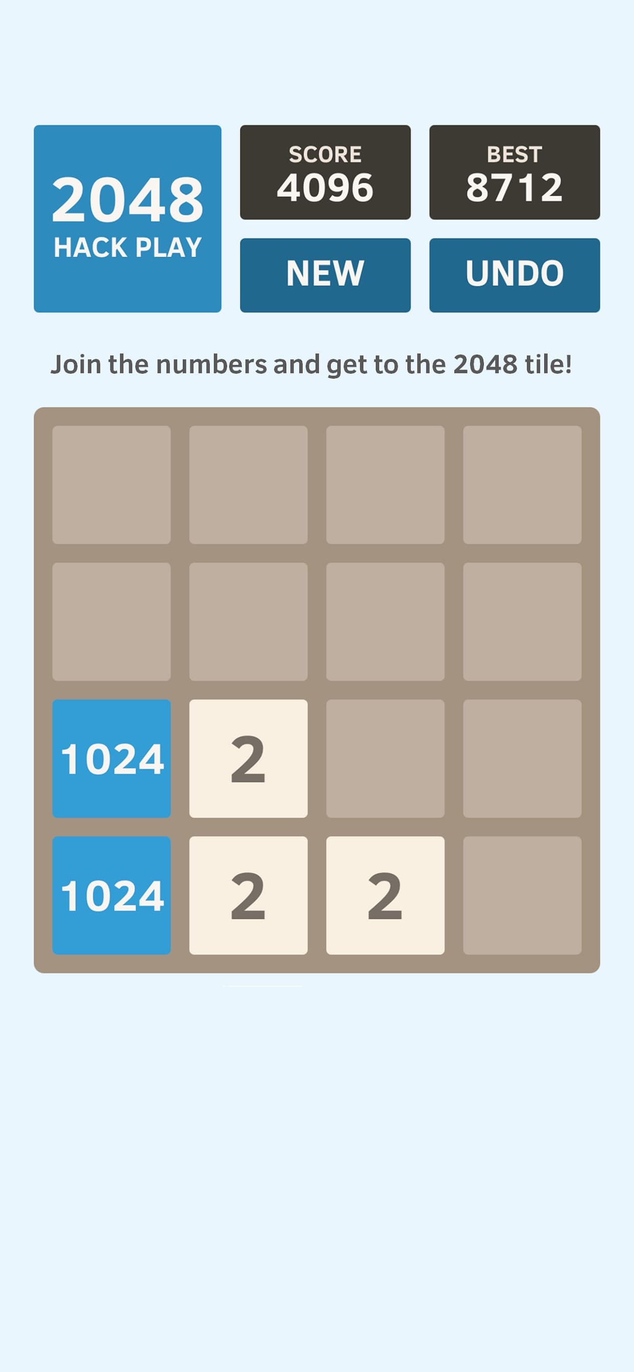 2048 Hack Play screenshot 3 - screenshot