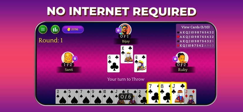Callbreak Card Game : Offline screenshot 6 - screenshot