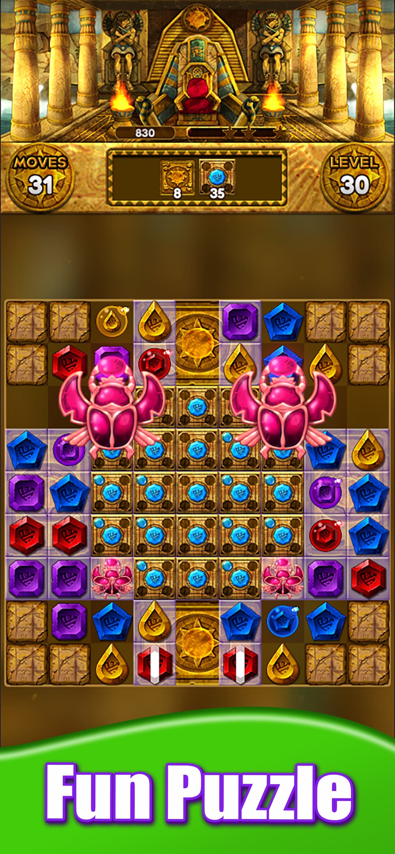 Jewel Queen: Puzzle Match 3 screenshot 3 - screenshot