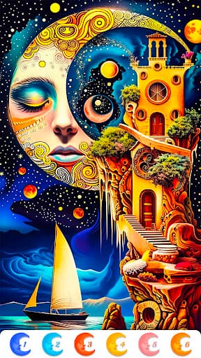 Surreal Art Coloring Pages screenshot 2 - screenshot