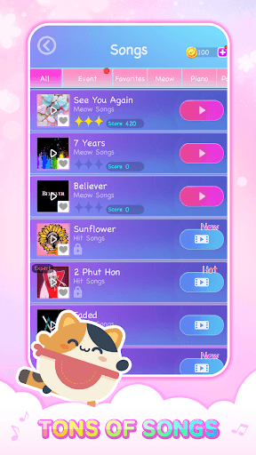 Cat Cute Tiles: Piano Games screenshot 5 - screenshot
