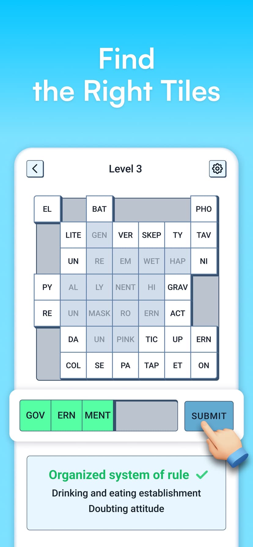 Syllatiles - Word Puzzle Game screenshot 2 - screenshot