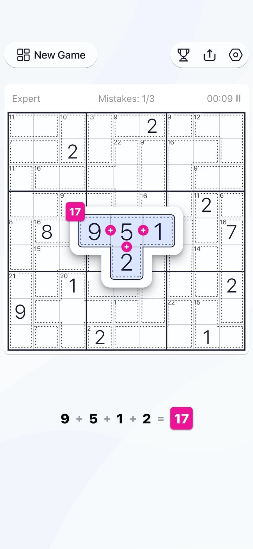 Killer Sudoku - Puzzle Games screenshot 1 - screenshot
