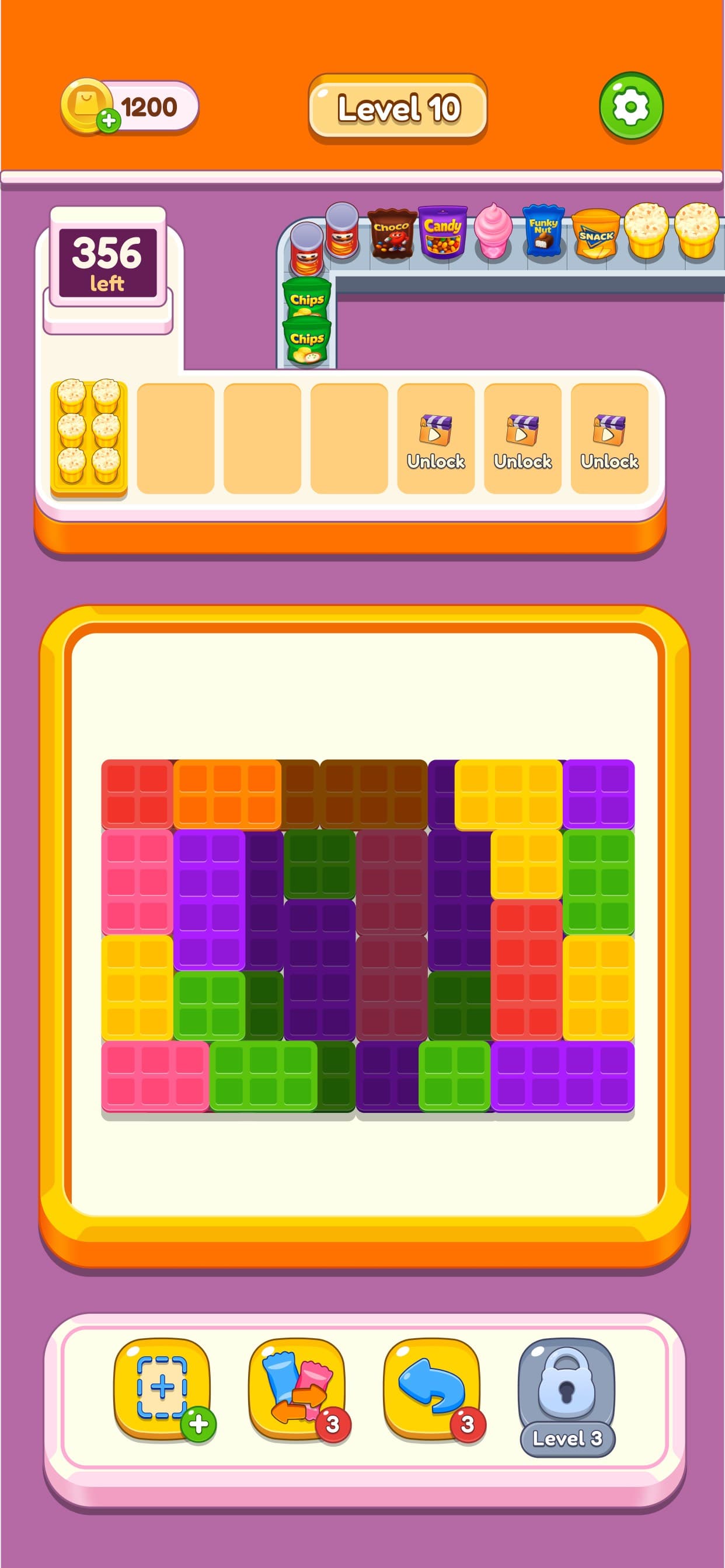 Snack Match: Color Supermarket screenshot 1 - screenshot