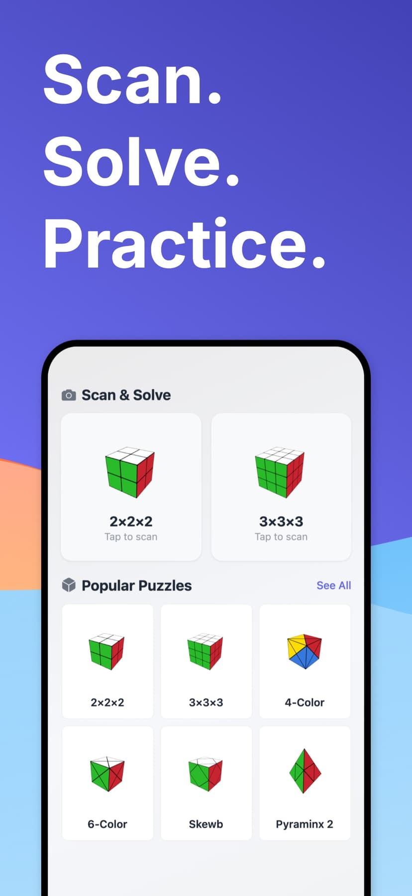 Cube Solver: Scan Solve screenshot 1 - screenshot