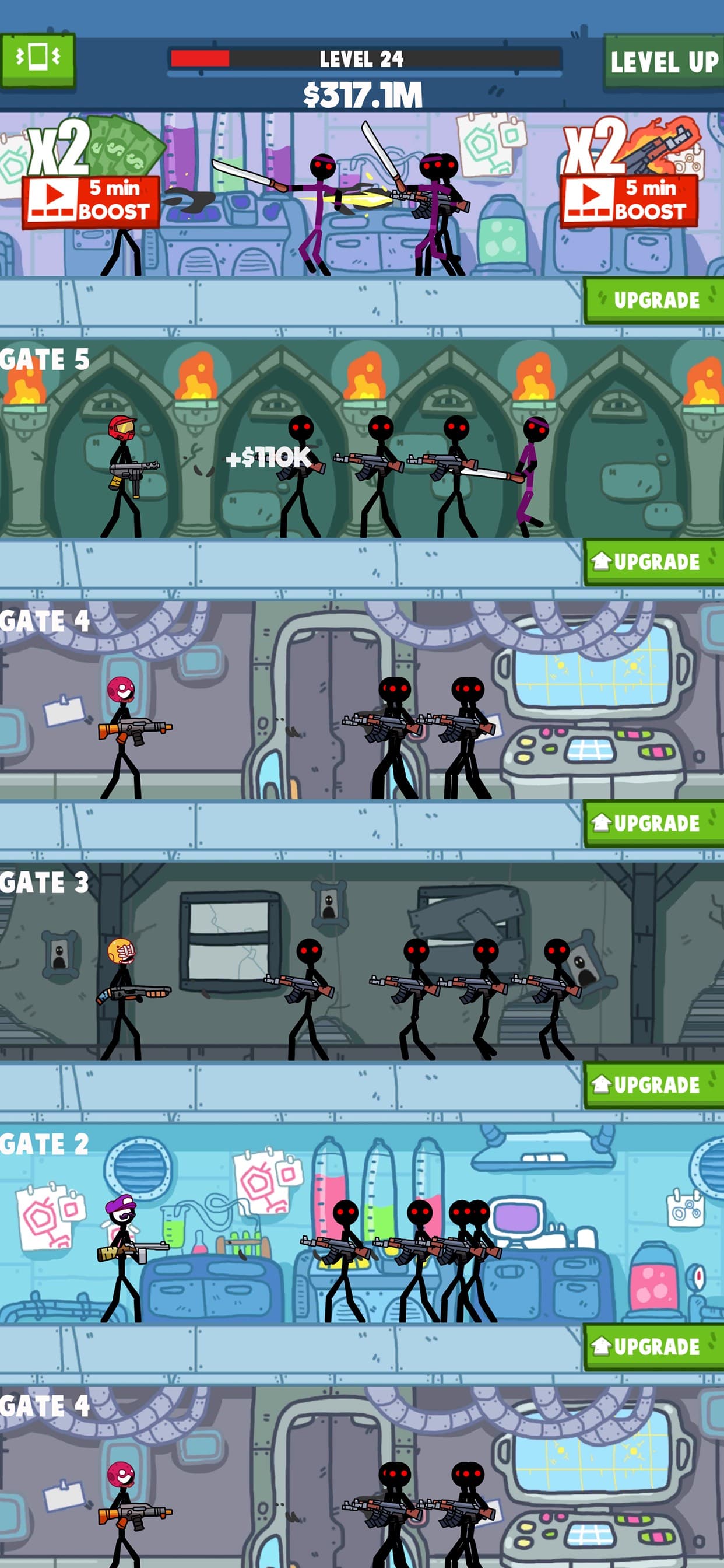 Idle Stickman screenshot 2 - screenshot