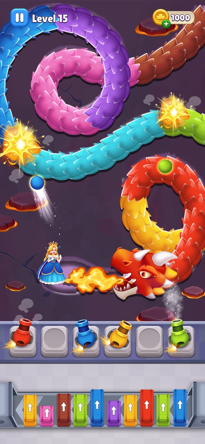Queen Rescue: Dragon Puzzle screenshot 1 - screenshot