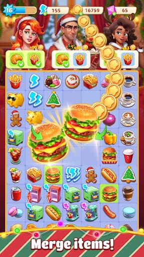 Merge Diner - Restaurant Games screenshot 4 - screenshot