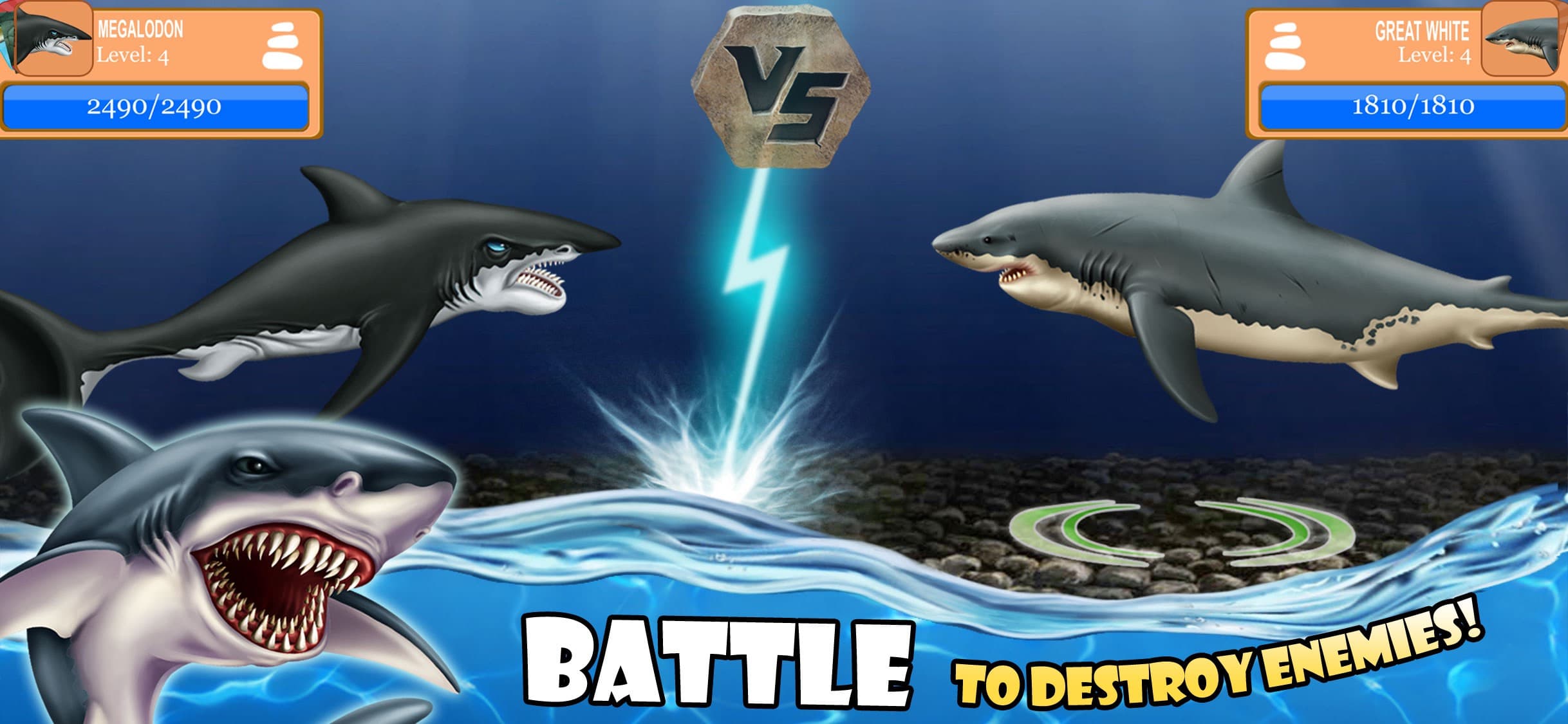 SHARK WORLD -water battle game screenshot 2 - screenshot