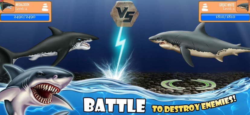 SHARK WORLD -water battle game screenshot 2 - screenshot