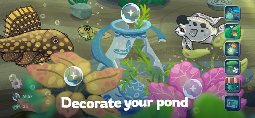Pondlife — Relaxing Fish Game screenshot 3 - screenshot