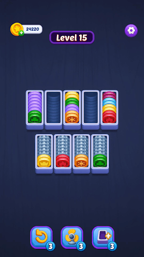 Coin Stack: Sort Puzzle screenshot 2 - screenshot