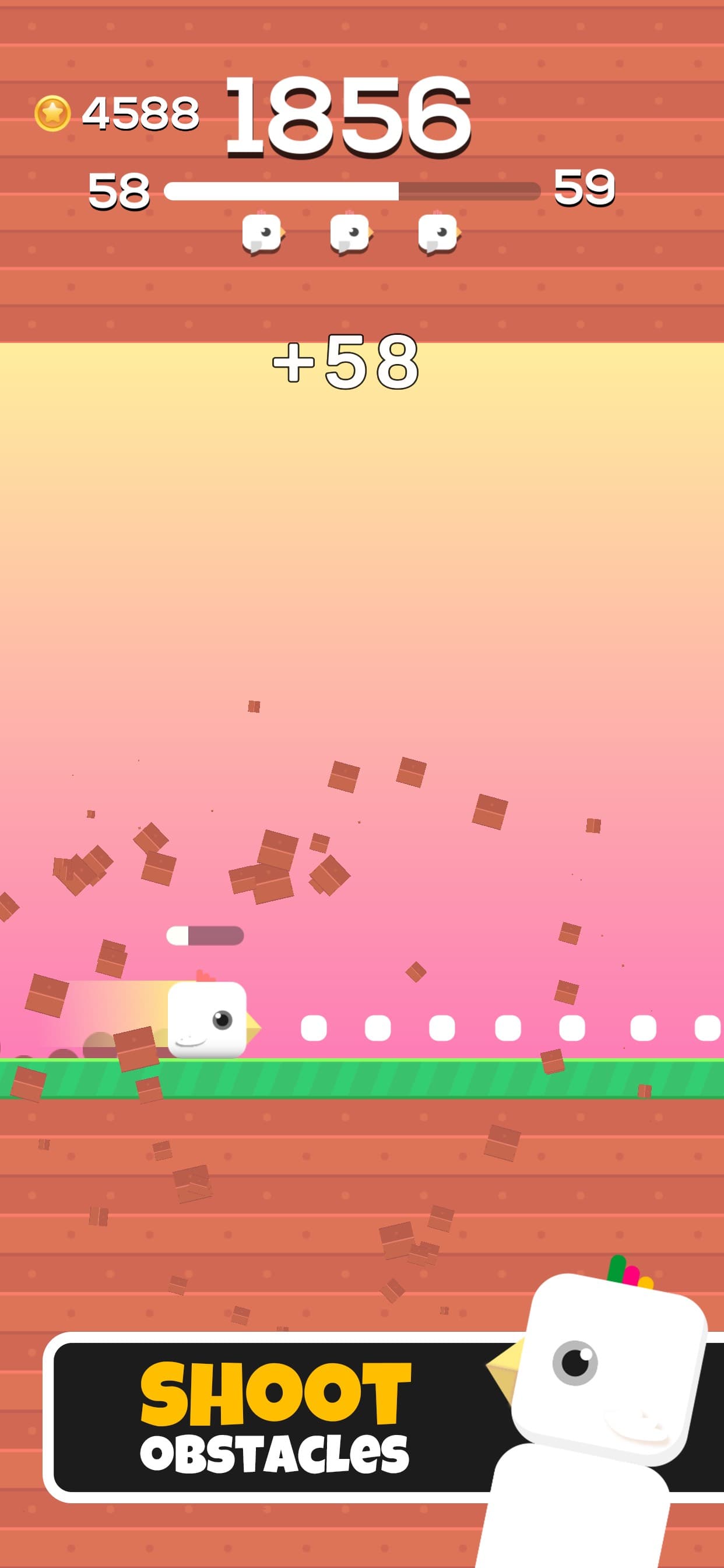 Square Bird - Flappy Chicken screenshot 3 - screenshot