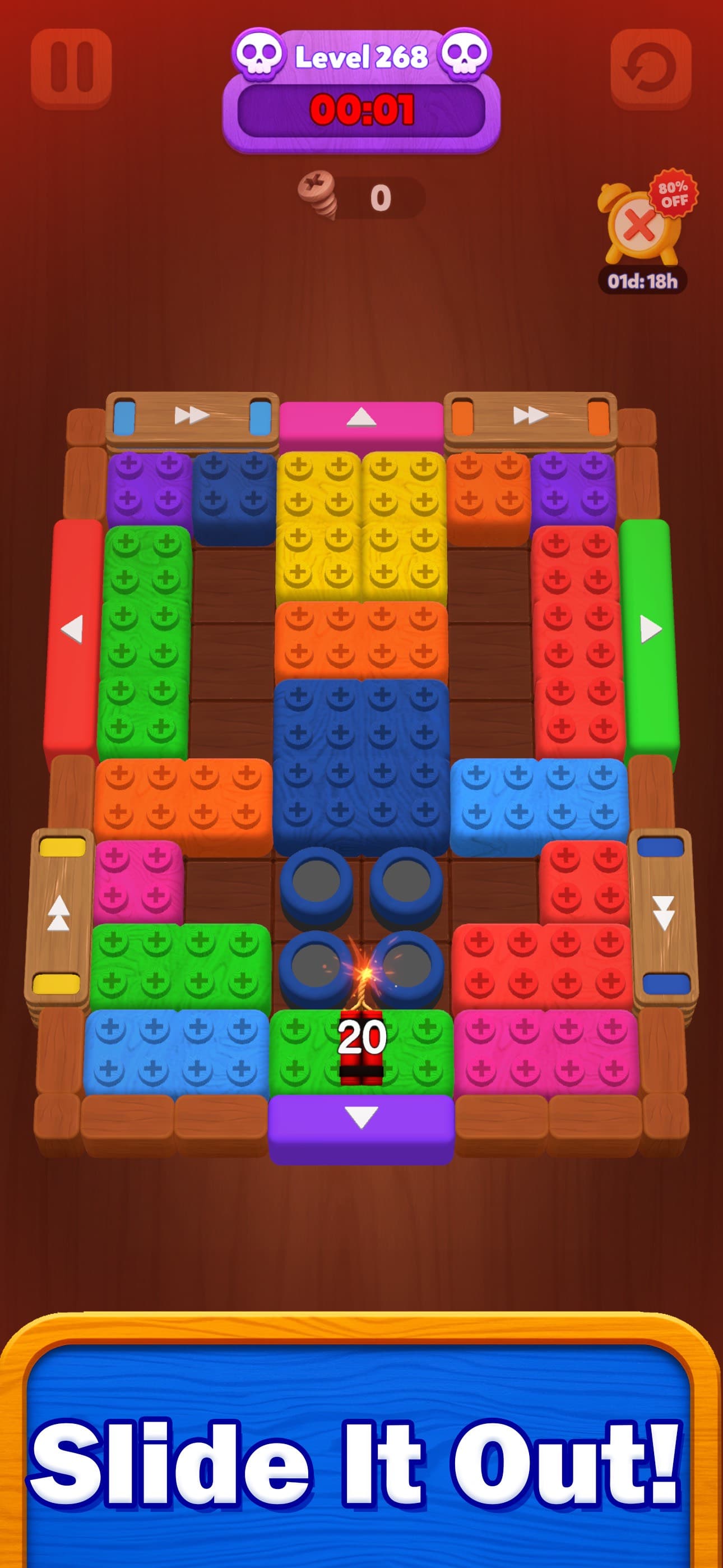 Wood Escape: Block Jam screenshot 3 - screenshot