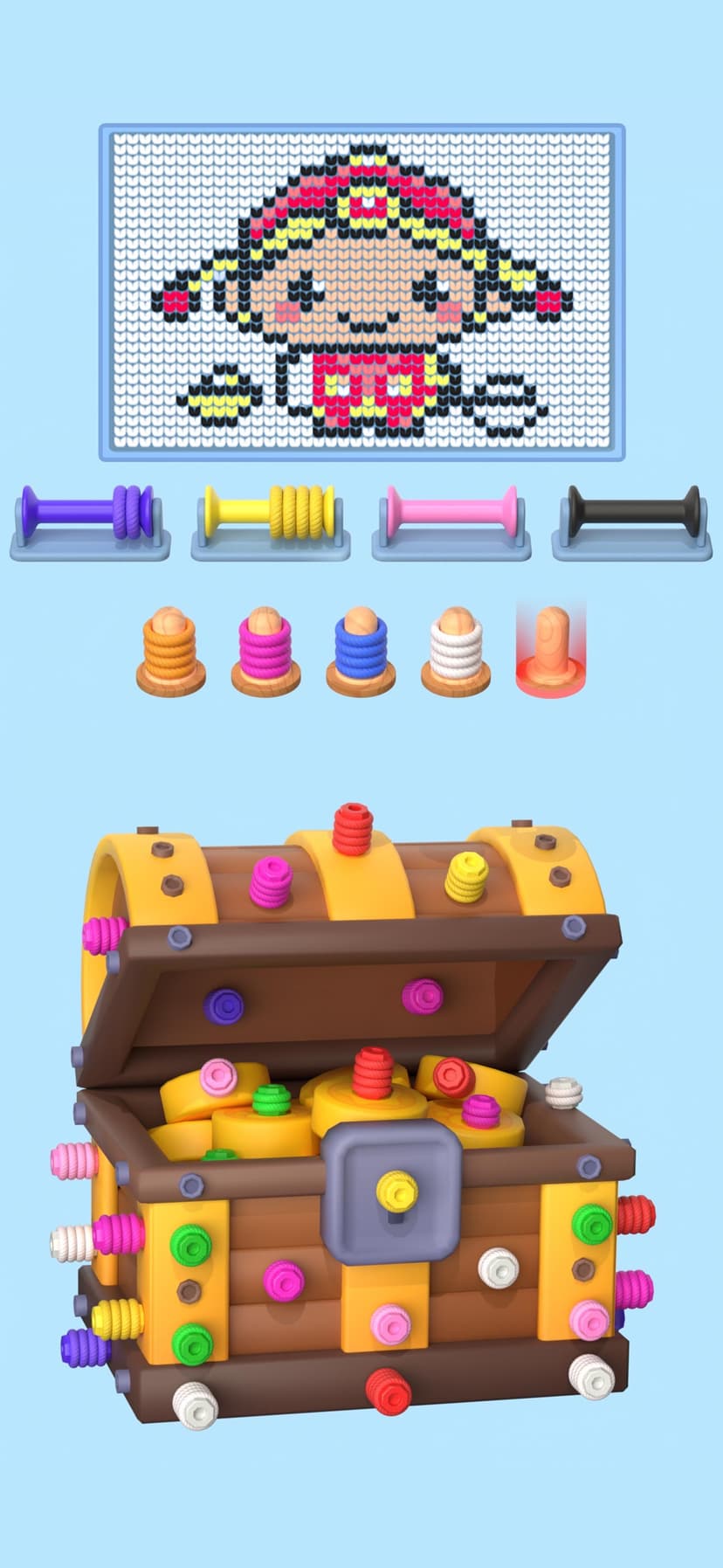 Wool Master 3D - Thread Sort screenshot 5 - screenshot