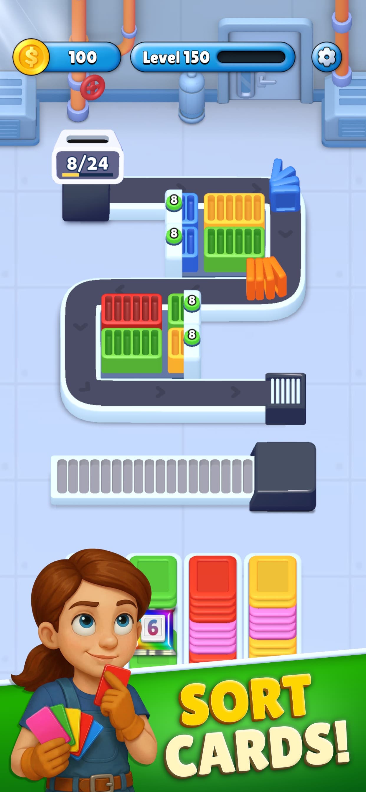Card Factory! Relaxing Puzzle screenshot 1 - screenshot