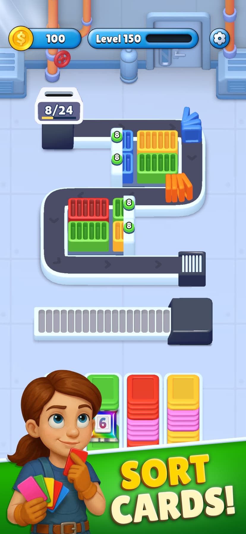 Card Factory! Relaxing Puzzle screenshot 1 - screenshot