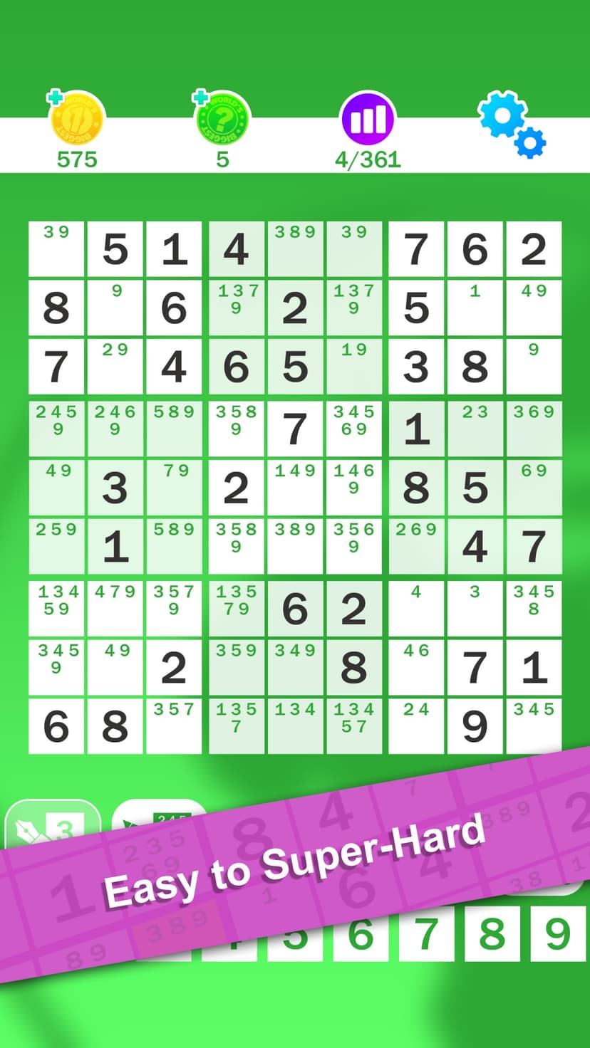 Sudoku : World's Biggest Number Logic Puzzle screenshot 3 - screenshot