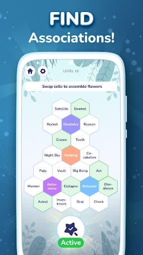 Hexa Words: Sort Associations screenshot 3 - screenshot