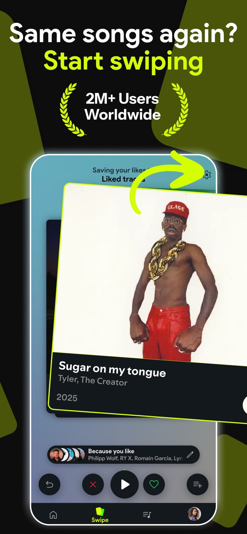 Swipefy: Find Music on Spotify screenshot 1 - screenshot