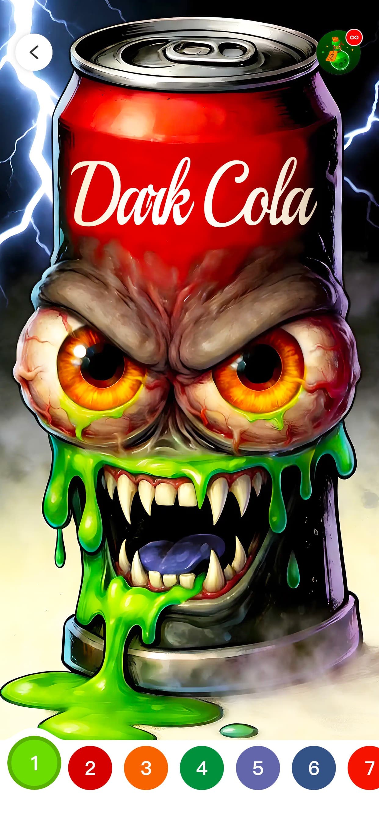 Dark Color: Paint by Number screenshot 2 - screenshot