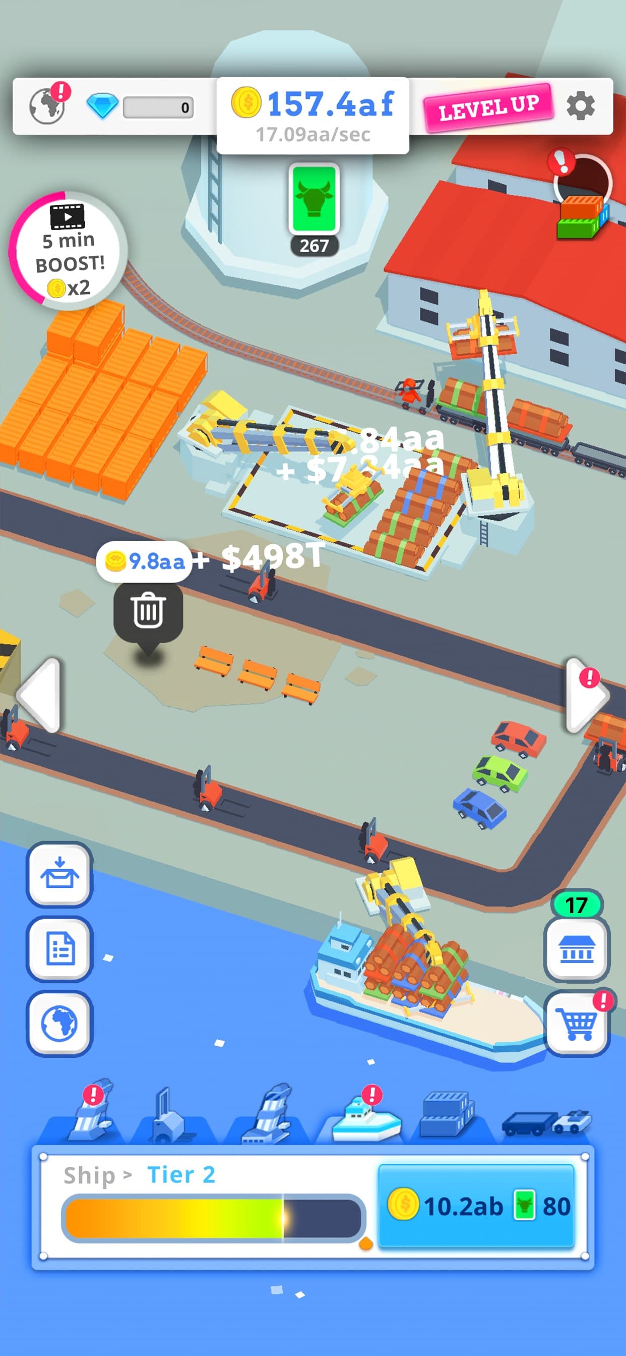 Idle Port - Sea game screenshot 2 - screenshot