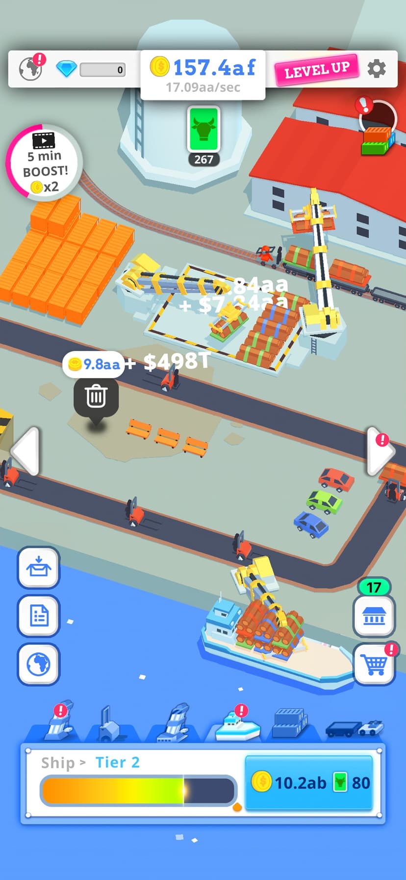 Idle Port - Sea game screenshot 2 - screenshot