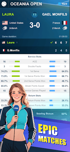 Tennis rising star screenshot 4 - screenshot
