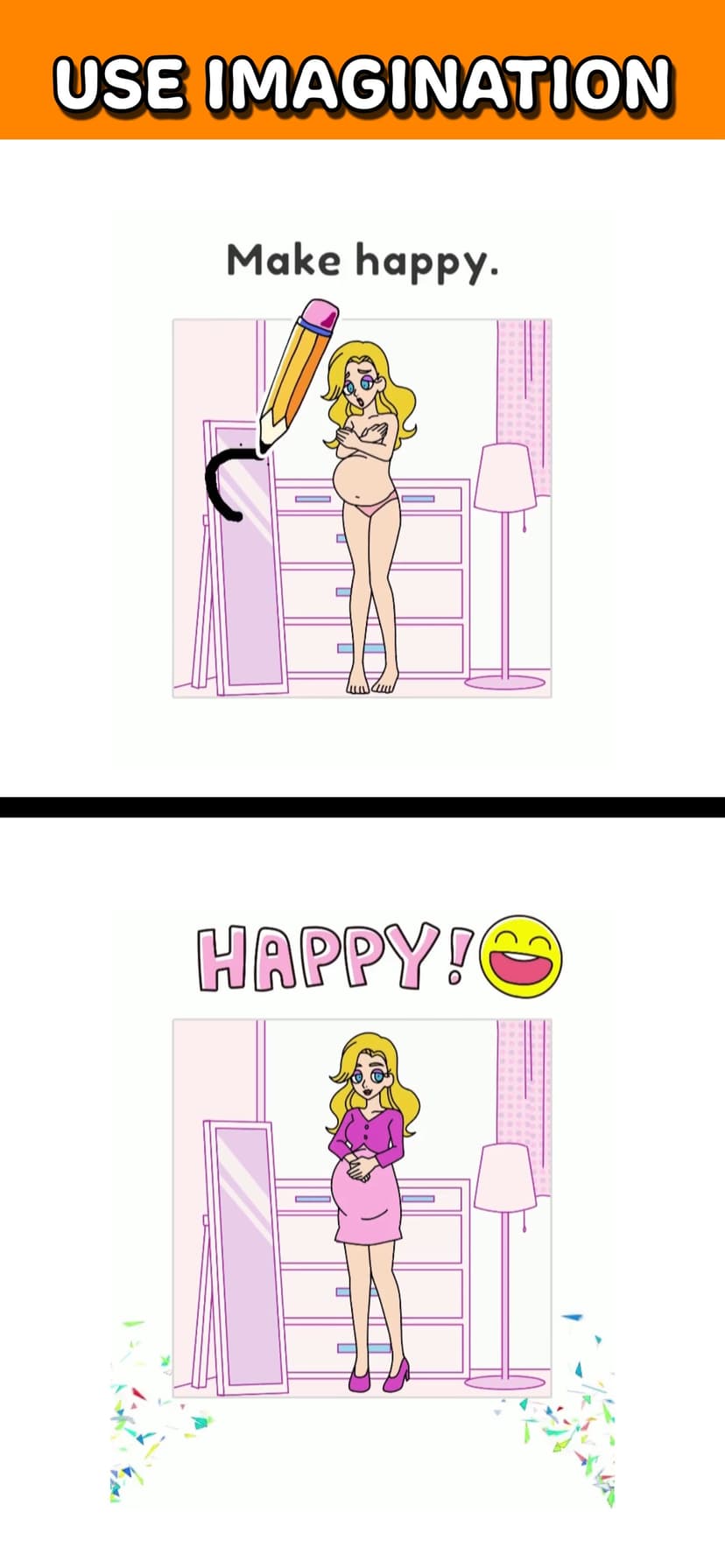 Draw Happy Baby : Puzzle Game screenshot 2 - screenshot