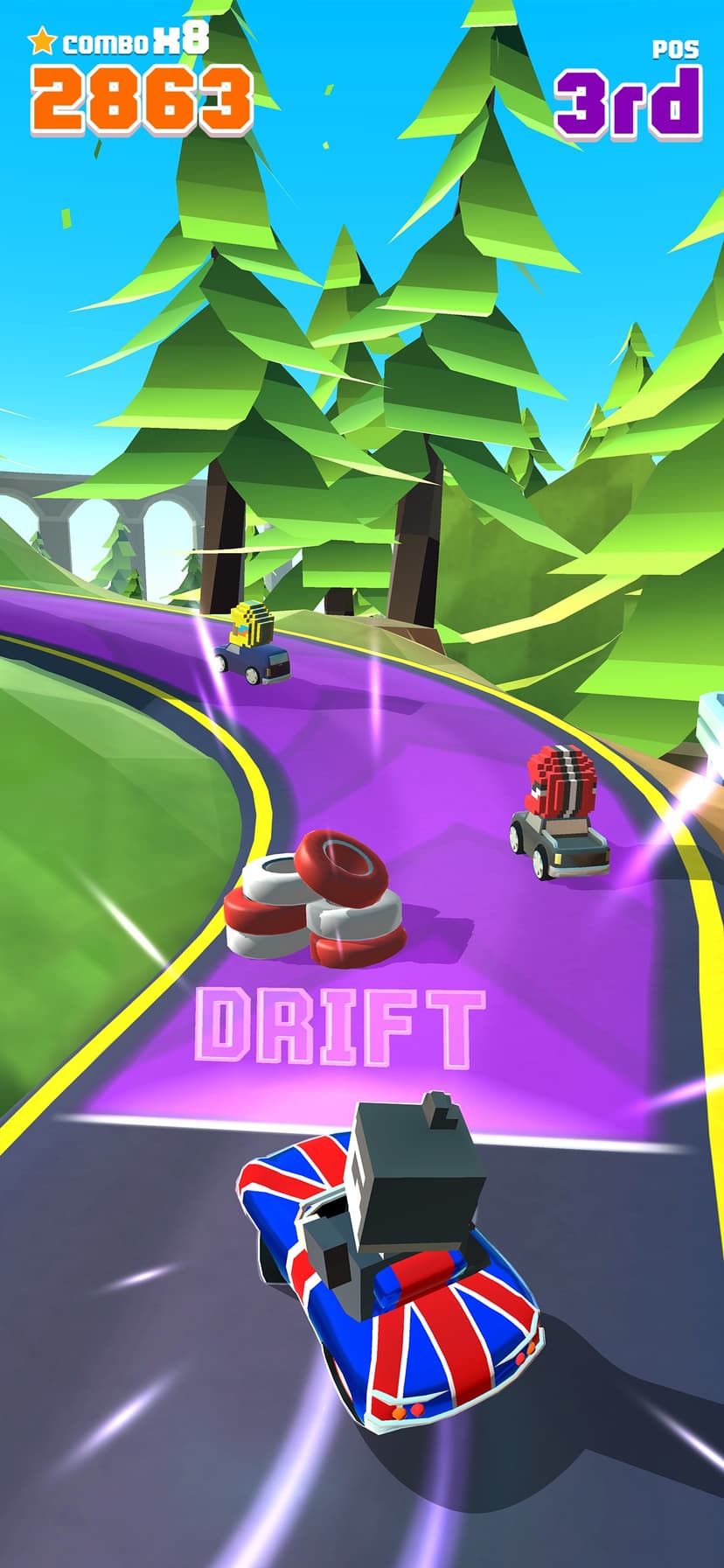 Blocky Racer - Endless Racing screenshot 2 - screenshot