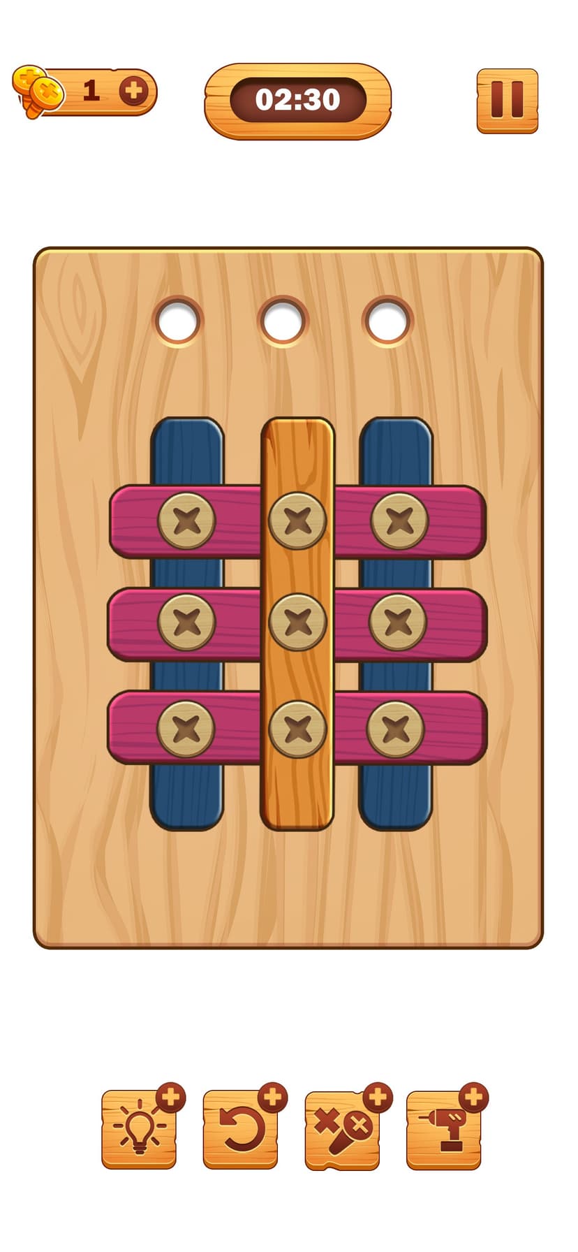 Screw Puzzle: Wood Nut & Bolt™ screenshot 1 - screenshot