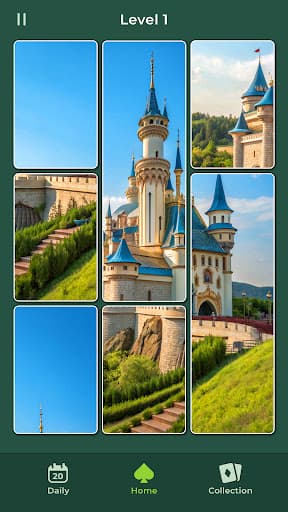 Jigsaw Solitaire: Slide Puzzle screenshot 1 - screenshot