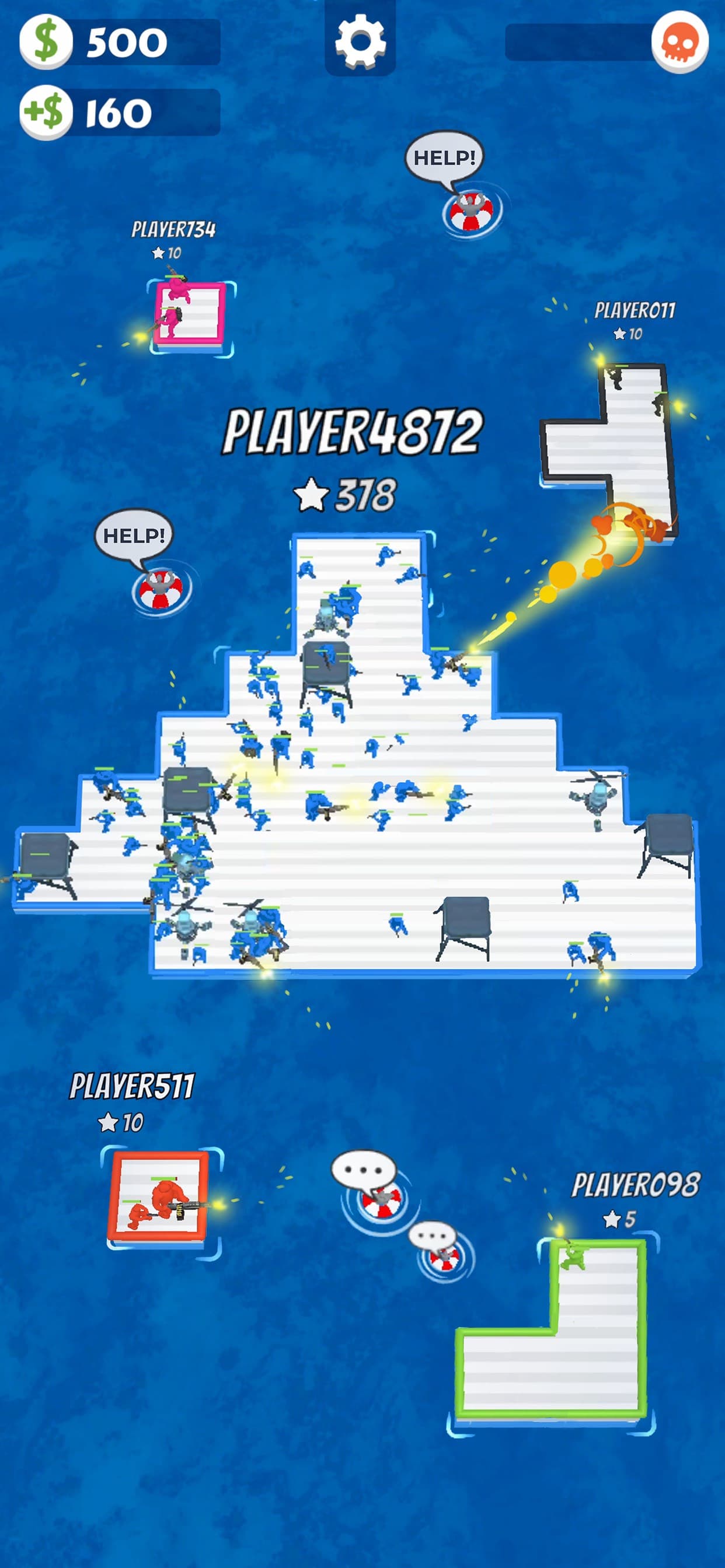 War of Rafts: Sea Battle Game screenshot 4 - screenshot
