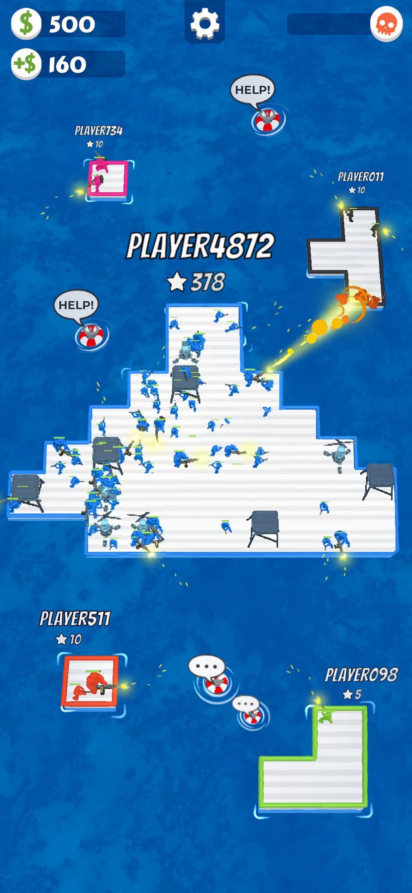 War of Rafts: Sea Battle Game screenshot 4 - screenshot