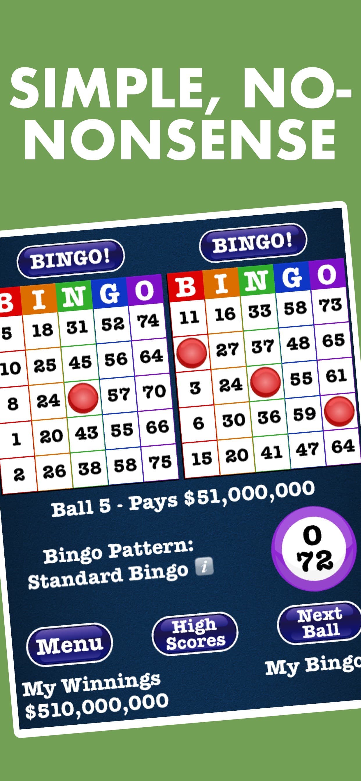 Totally Free-Space Bingo! screenshot 1 - screenshot