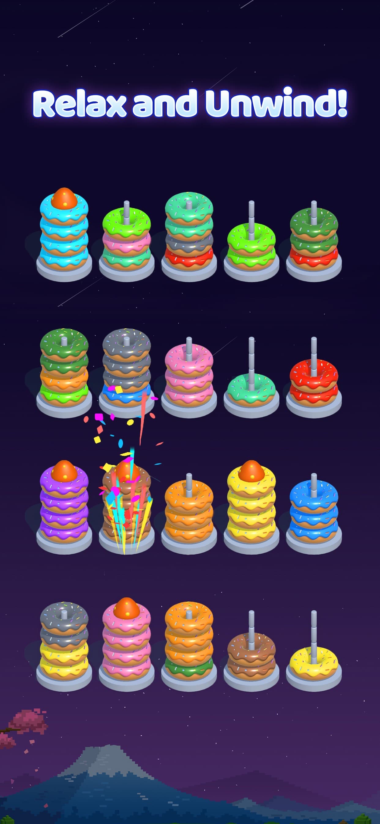 Hoop Sort - Color Ring Puzzle screenshot 3 - screenshot